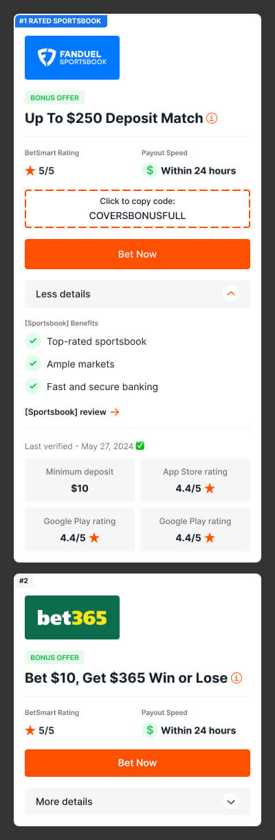 The final toplist card in its closed state, leading with the offer and the clickout
