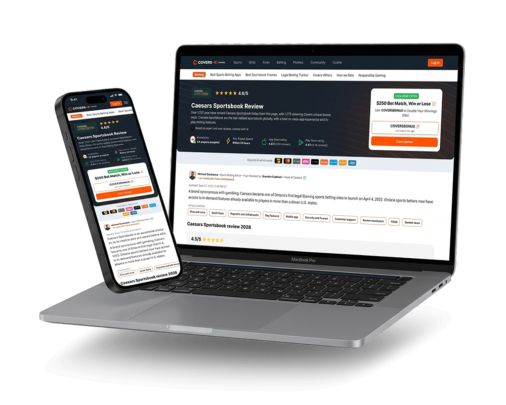 Covers sportsbook review-page ATF redesign