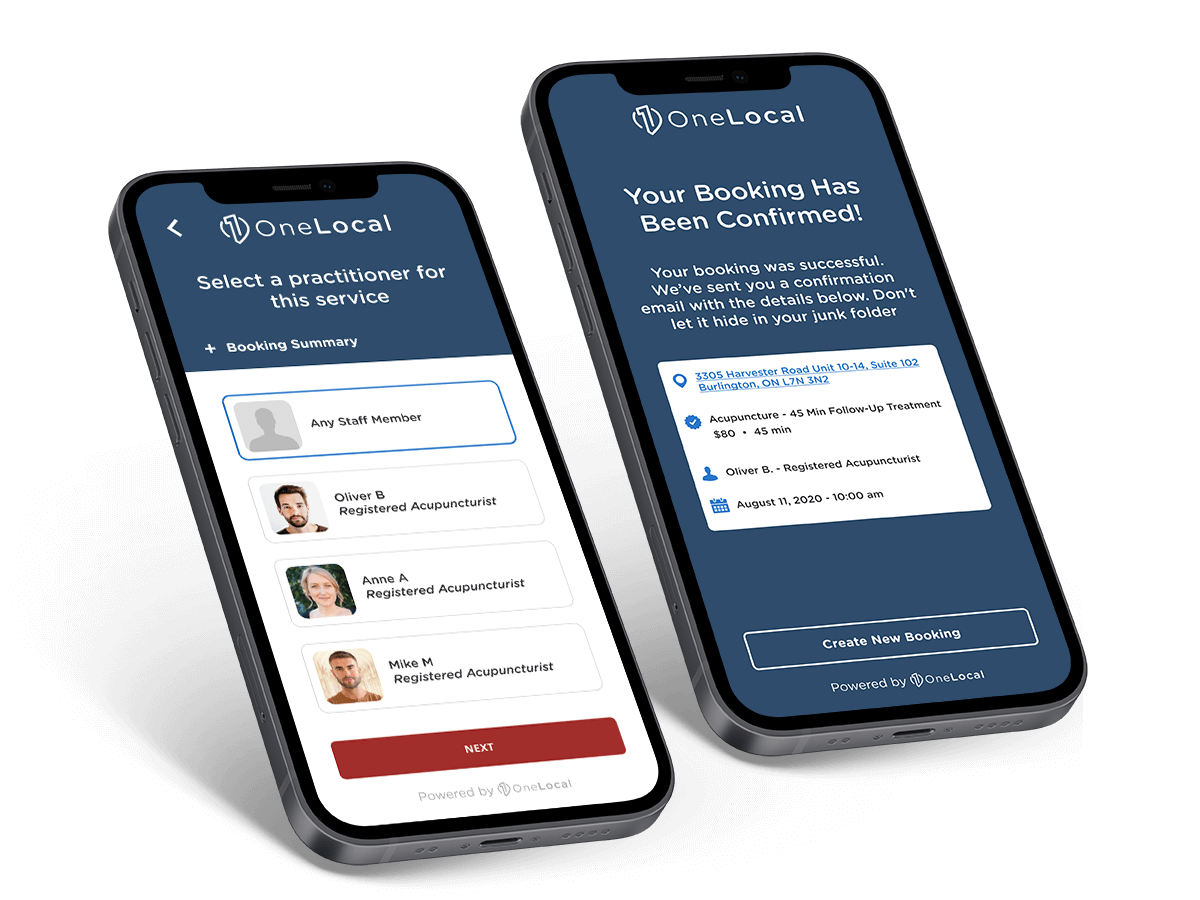 OneLocal LocalBookings User Web App