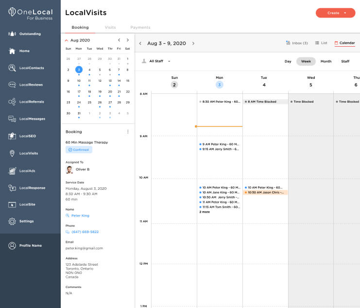 LocalBookings Week View